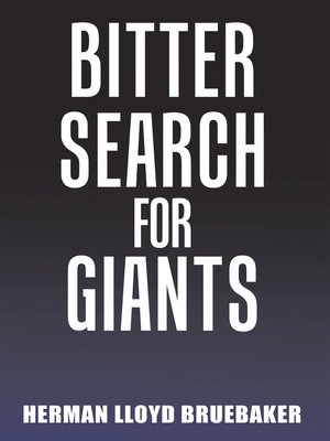 cover image of Bitter Search for Giants